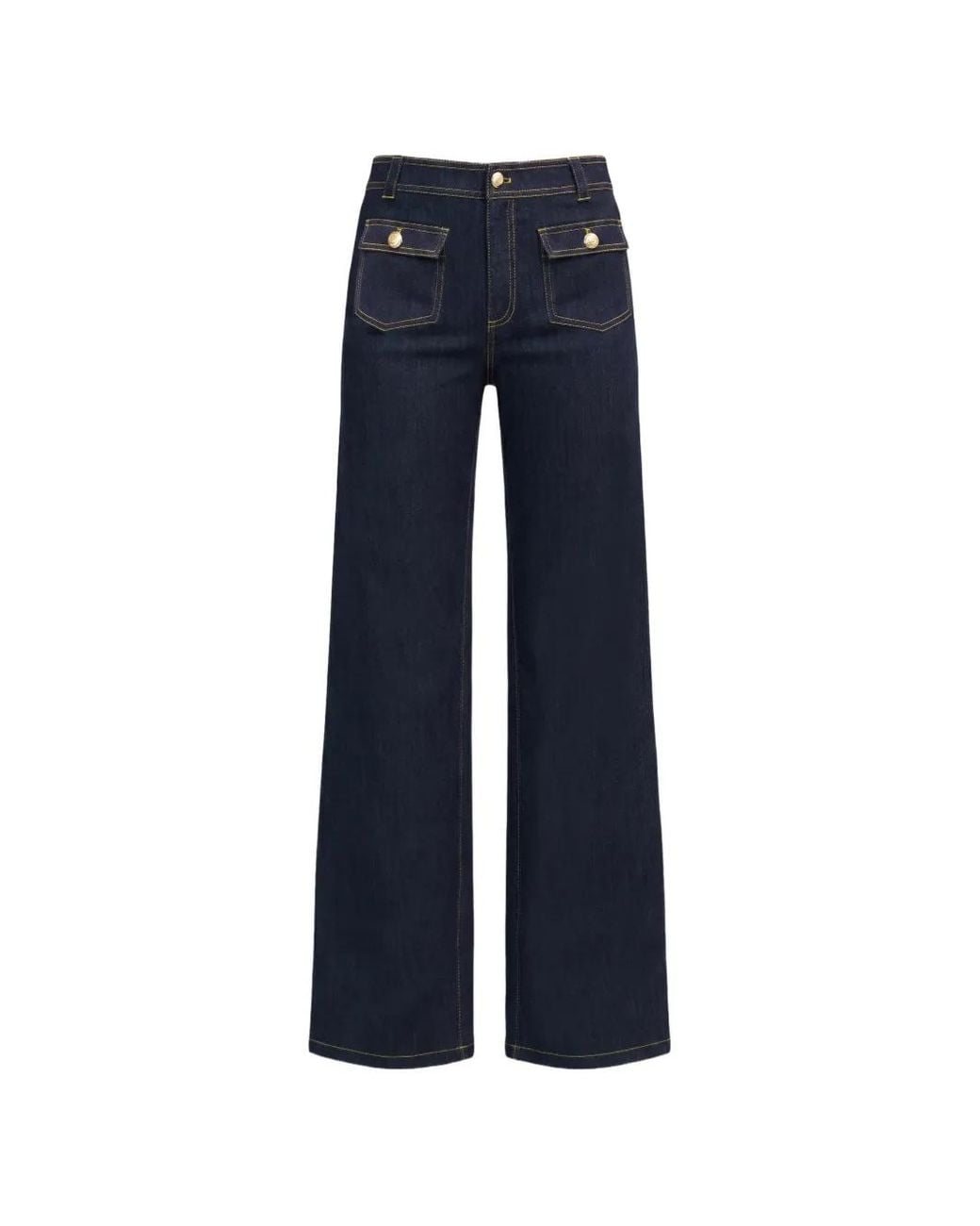 Cinq À Sept Blue Cassie Pocket-Detail Jeans