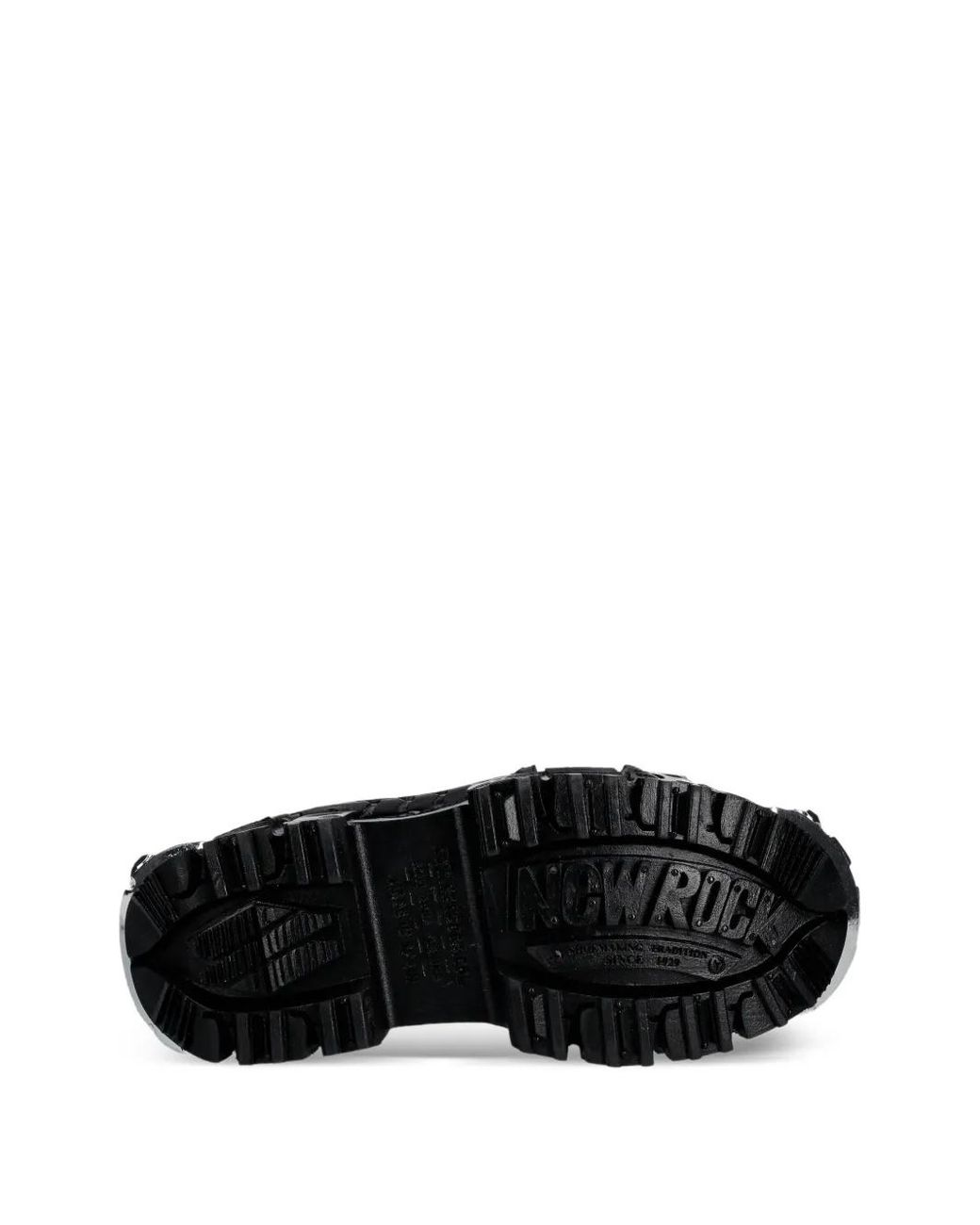 Botas M-Wall083C-S4 Con Plataforma Y Cordones New Rock de color Black