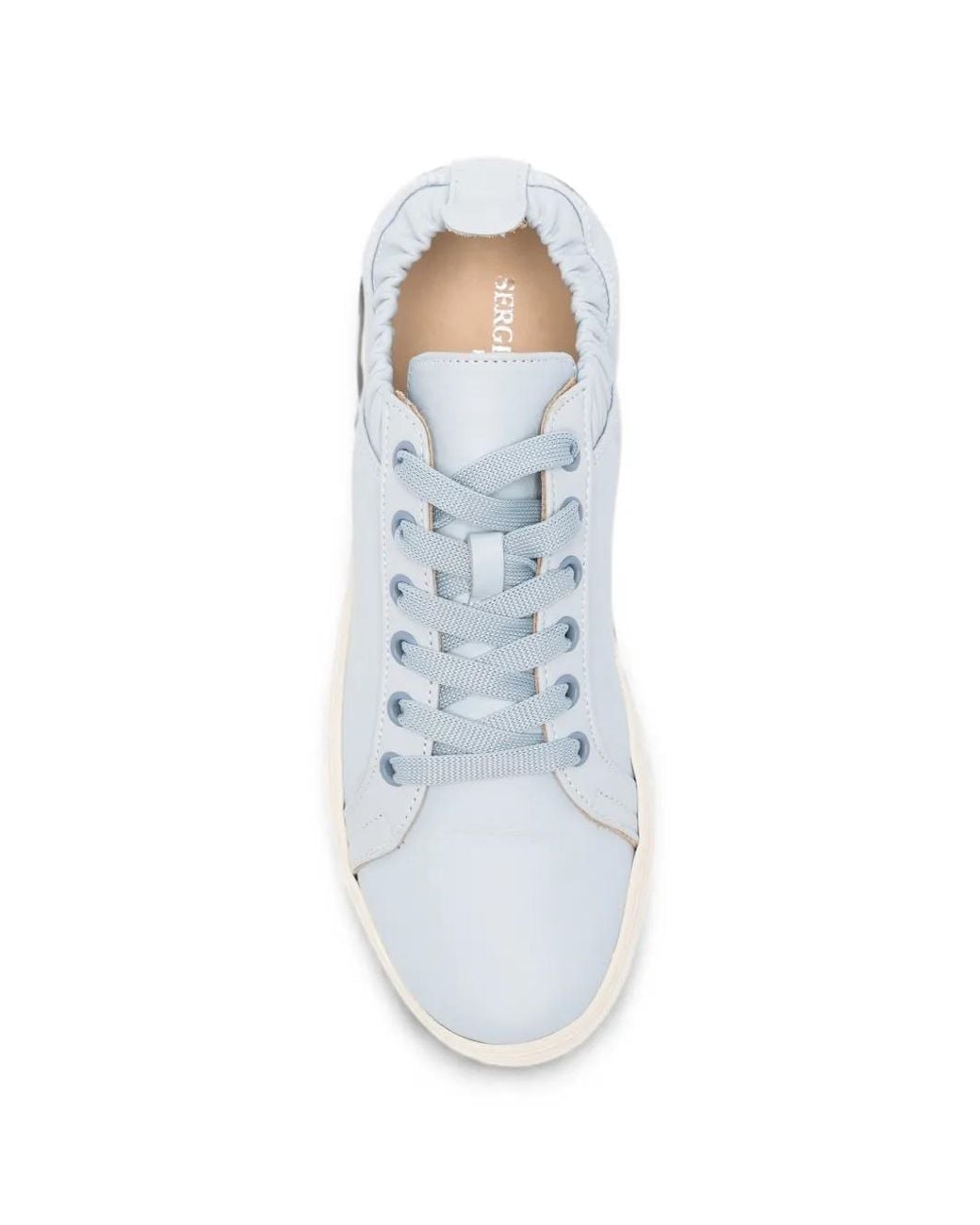 SERGIO MORETTI FIRENZE White Elasticated-Collar Sneakers
