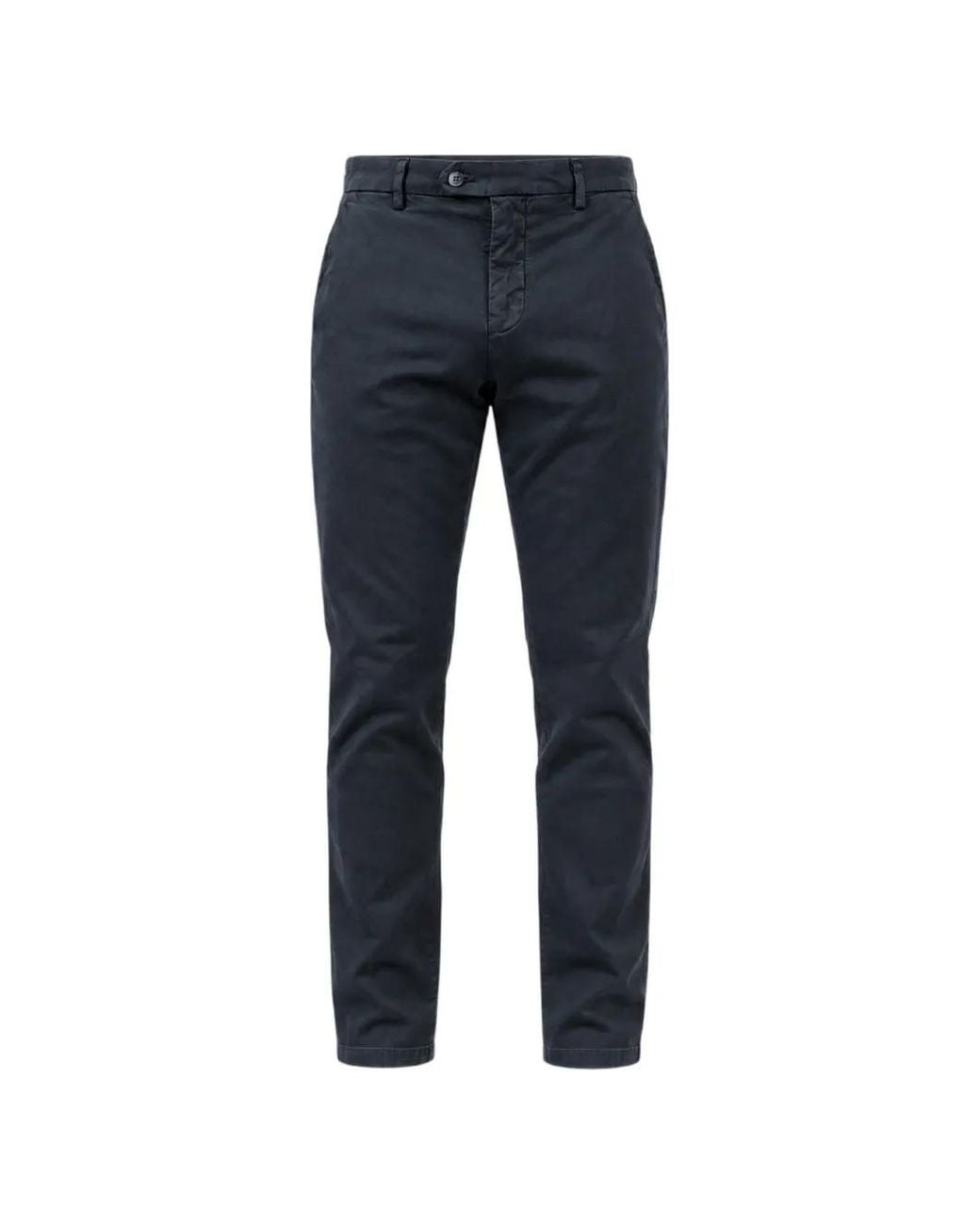 Mason's Blue Straight-Leg Trousers for men