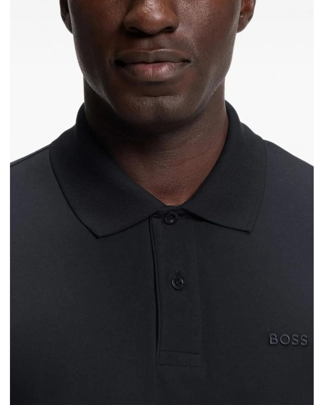 Boss Black Regular-Fit Polo With Embroidered Logo for men