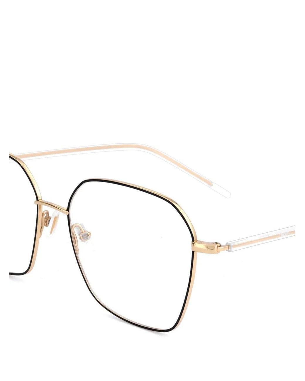 Boss Natural Geometric-Frame Glasses