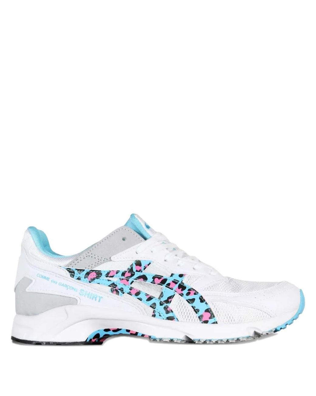 Comme des Garçons White Leopard Print Sneakers for men