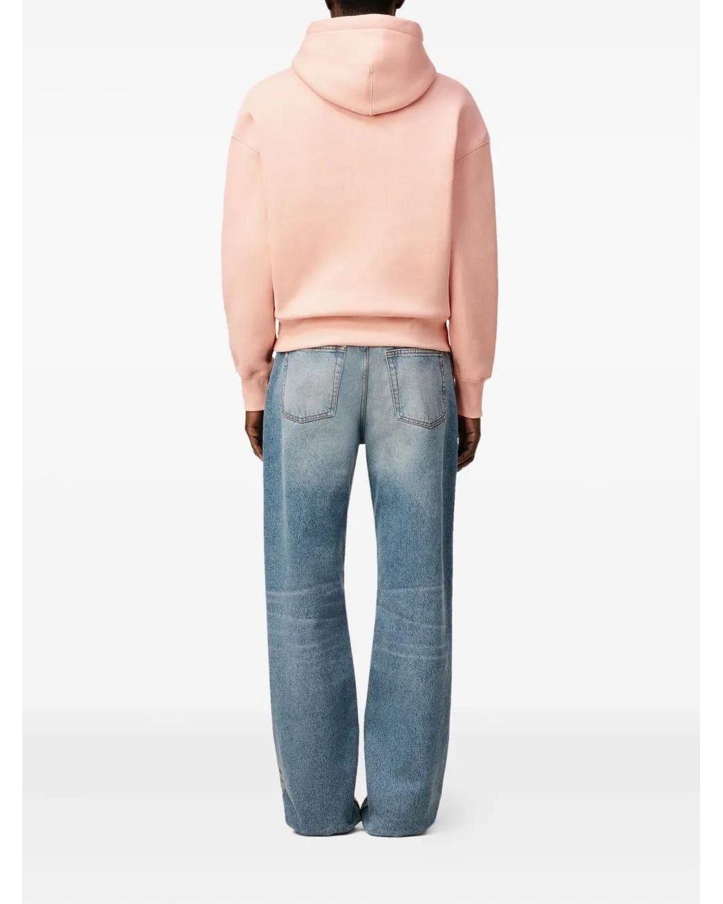 AMI Pink Ami De Coeur Cotton Hoodie