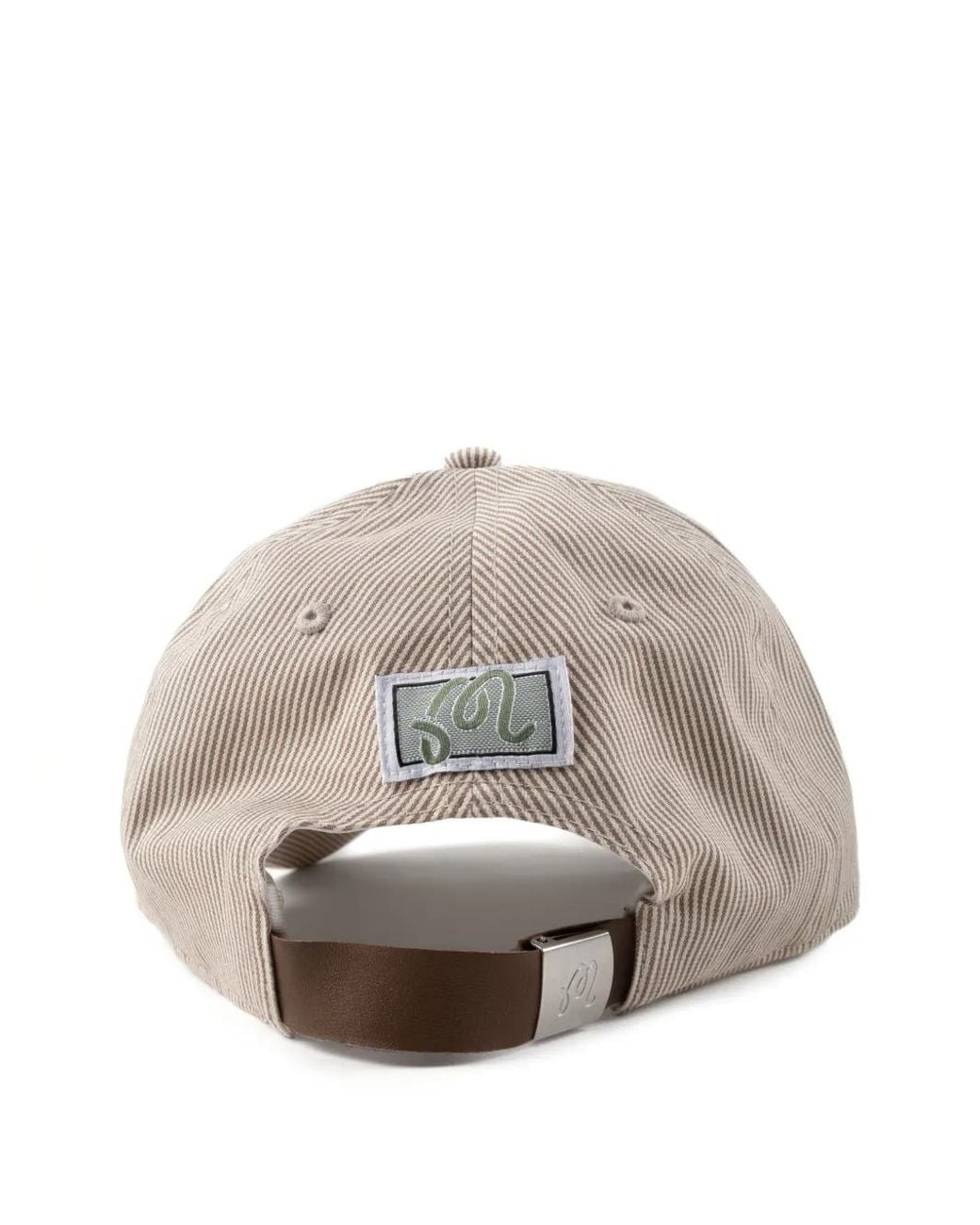 Malbon Golf White Hickory Baseball Cap
