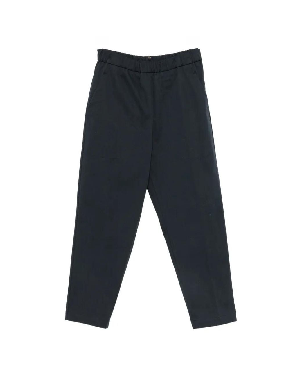 Fabiana Filippi Blue Elasticated-Waist Straight-Leg Trousers