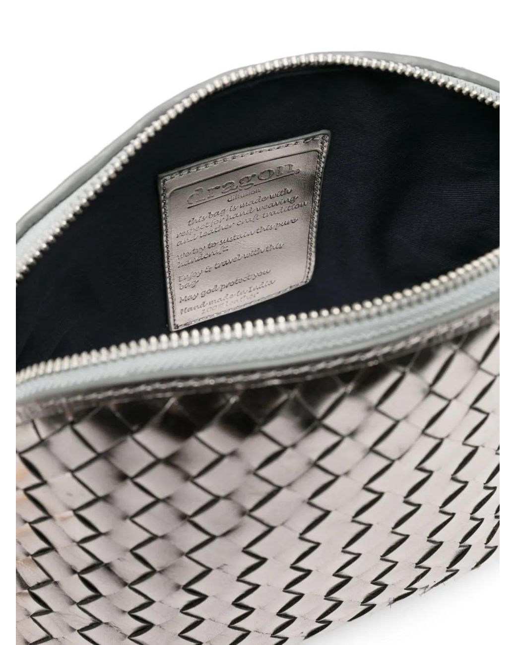 Dragon Diffusion Gray Chunky Fellini Cross Body Bag