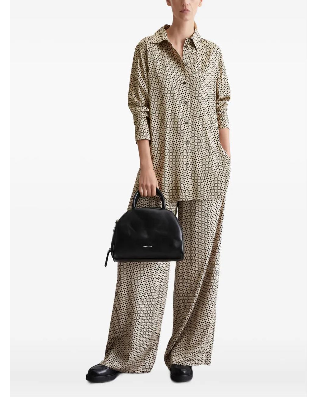 Marc O' Polo Gray Patterned Button-Up Shirt
