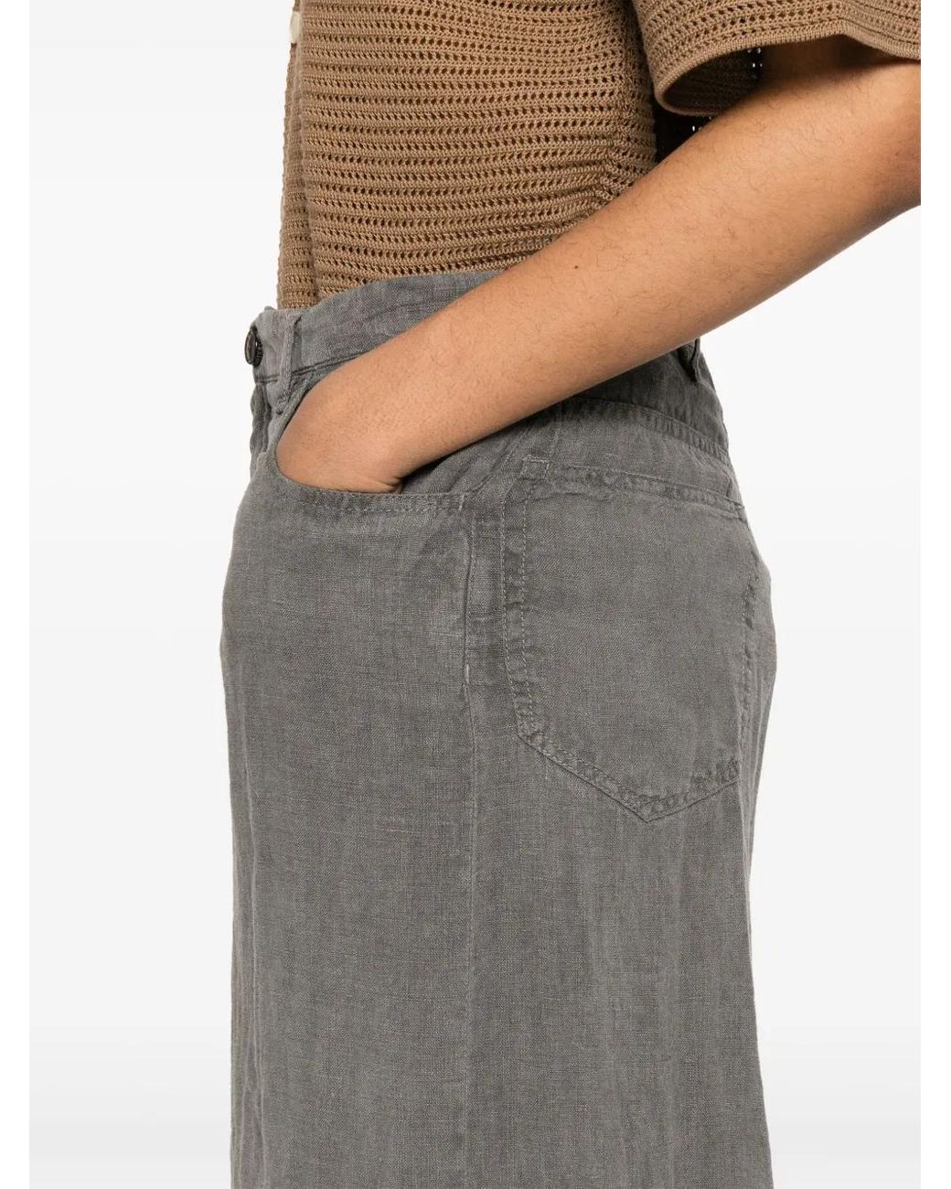 White Sand Gray Jessica Palazzo Pants