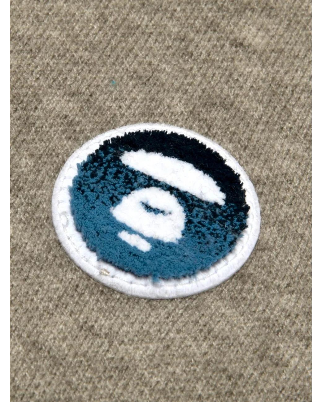 Aape By A Bathing Ape Brown Aapenow Logo-Patch Zip-Up Hoodie for men