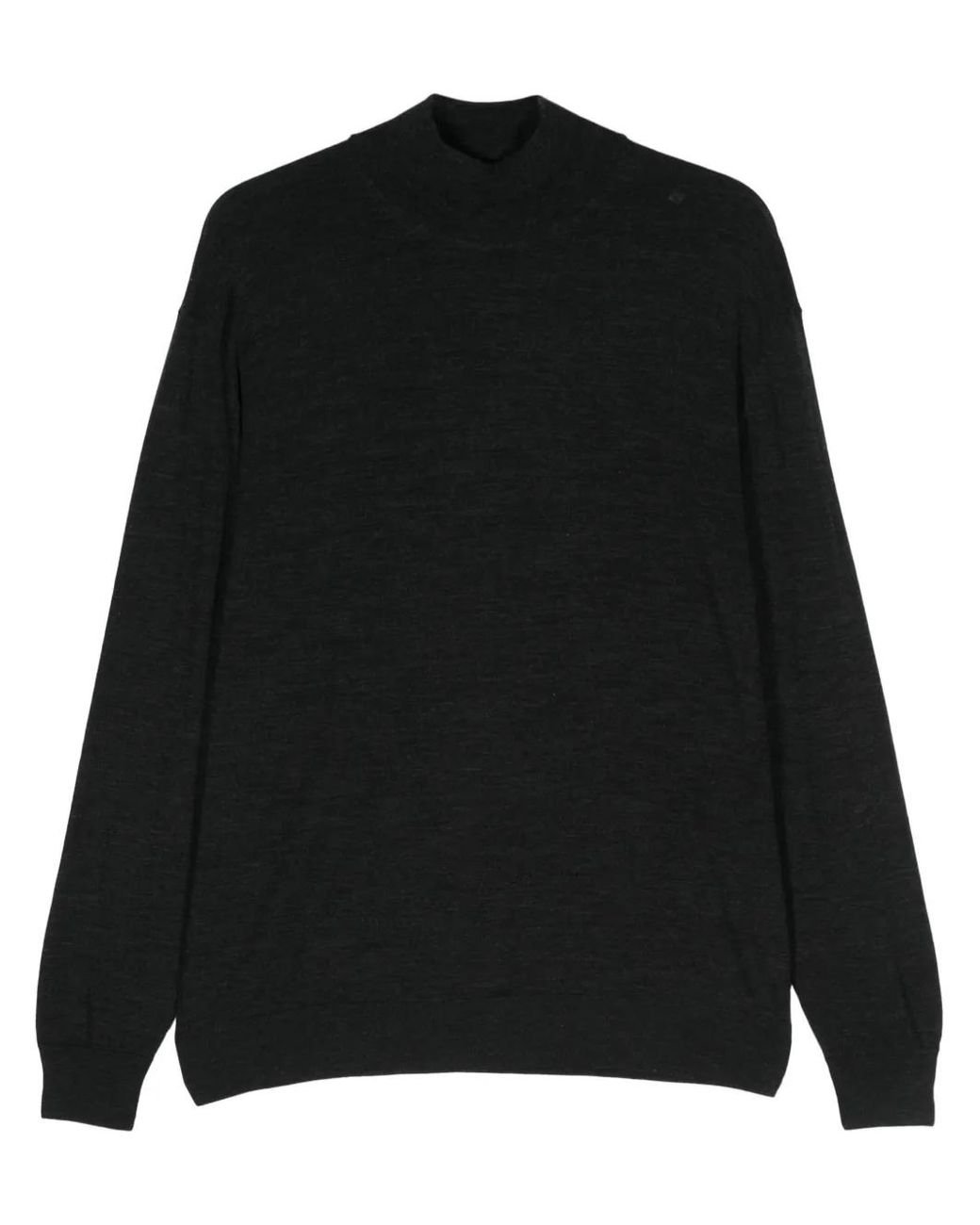 D4.0 Black Wool Sweater for men