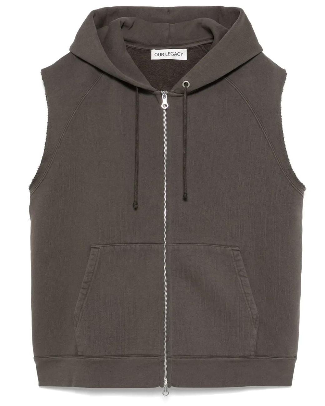 Our Legacy Gray Motor Hood Vest for men
