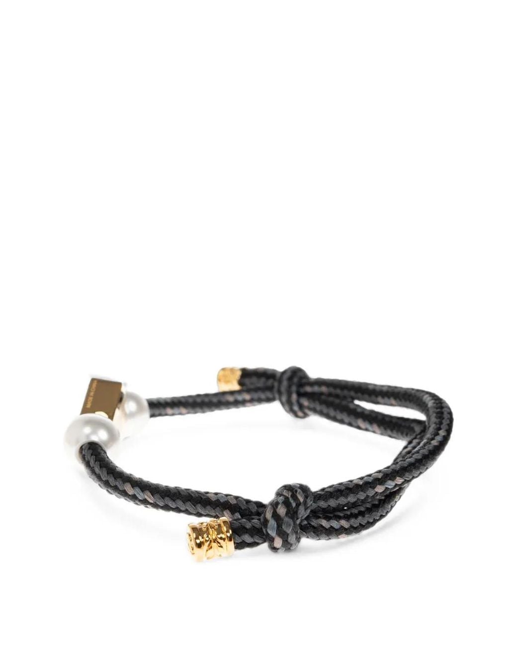 Casablanca Black Logo-Plaque Bracelet