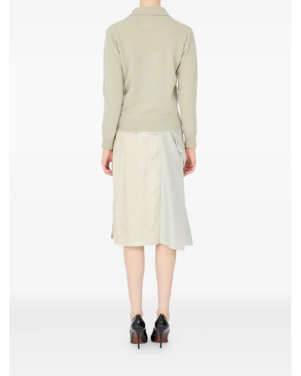Maison Margiela Natural Polo-Collar Jumper