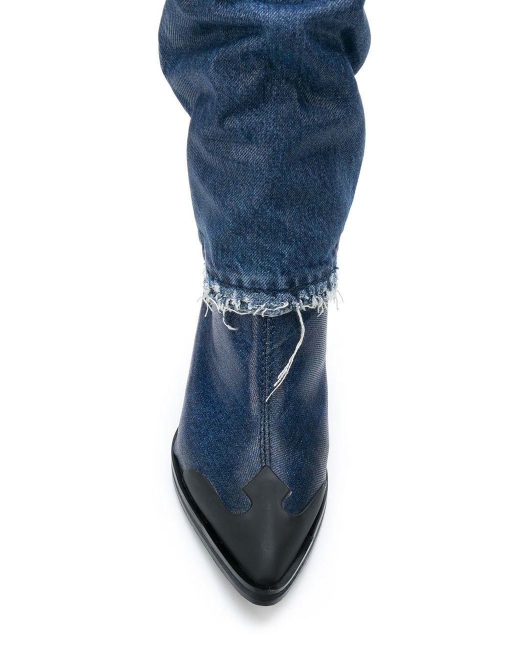 DIESEL Denim Over-the-knee Boots in 
