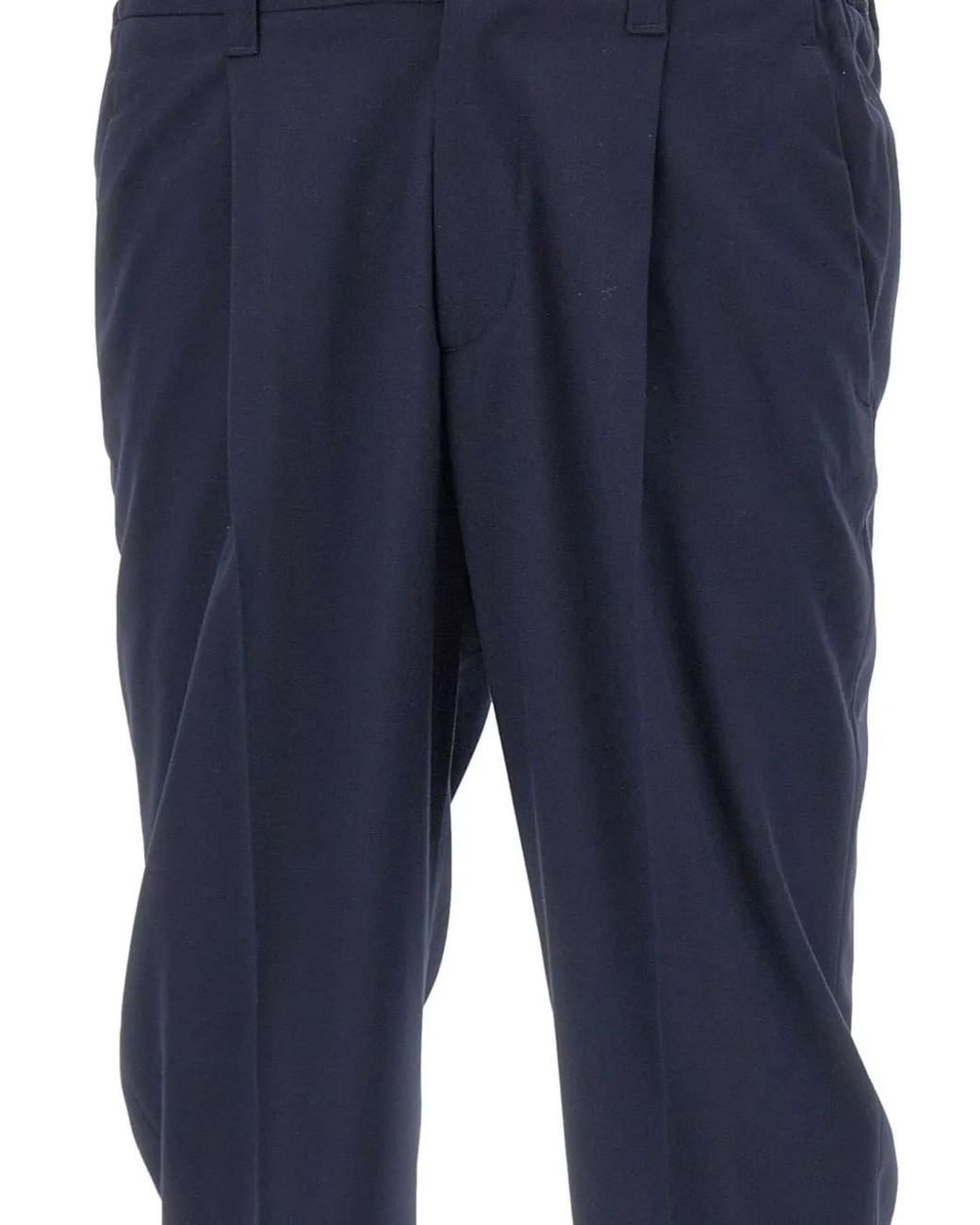 Pantalones Plisados Devore de hombre de color Blue