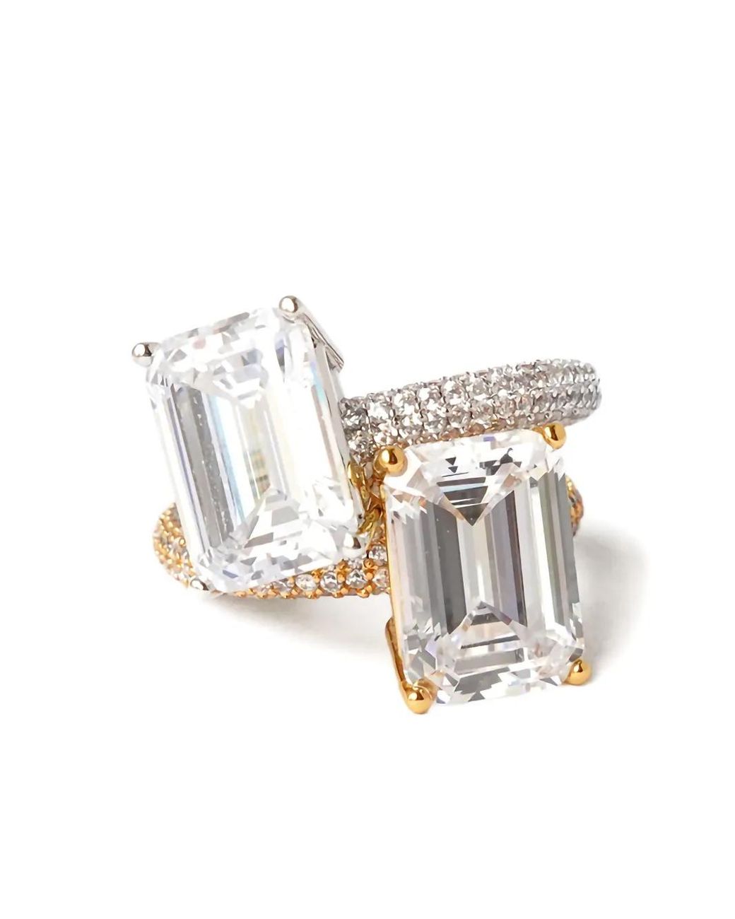 Izabel Display White Eckiger Mega Ring