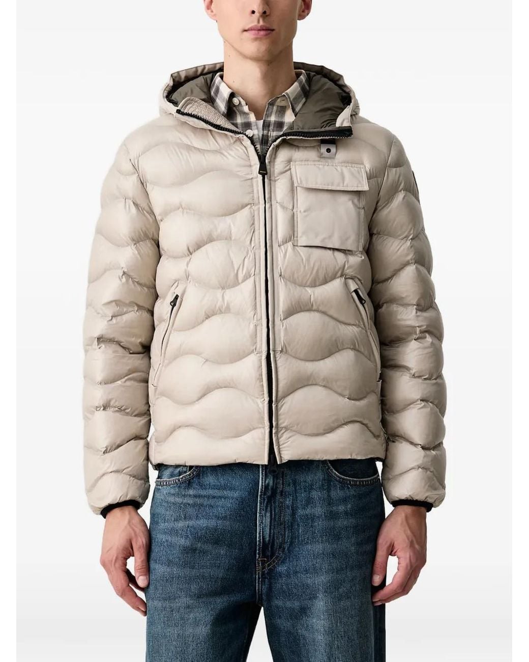 Blauer Natural Wave-Quilted Sorona Aura Hooded Jacket for men