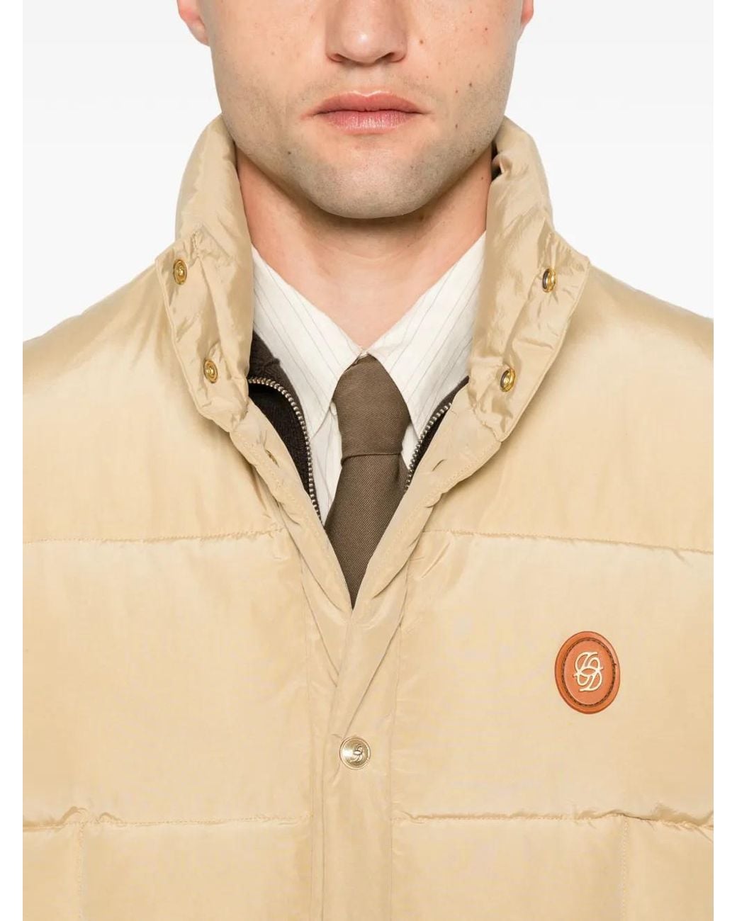 Drole de Monsieur Natural Quilted Padded Gilet for men