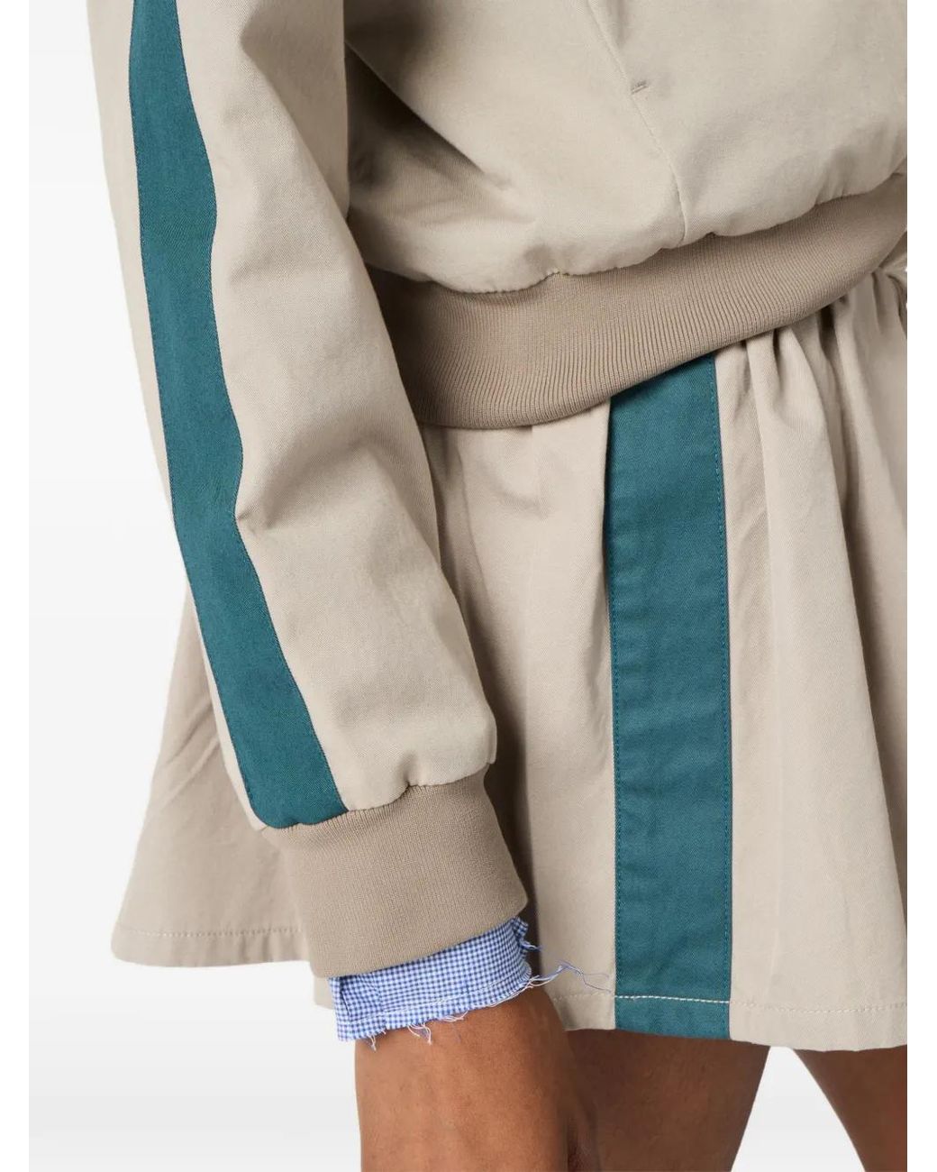 Miu Miu Natural Washed Twill Miniskirt