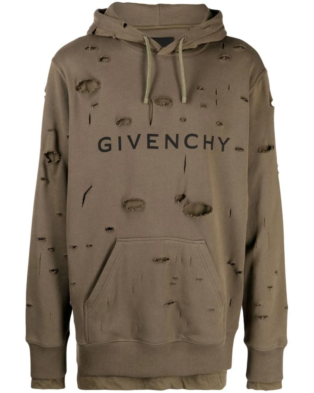 Sudadera Con Capucha Y Logo Givenchy de hombre de color Green
