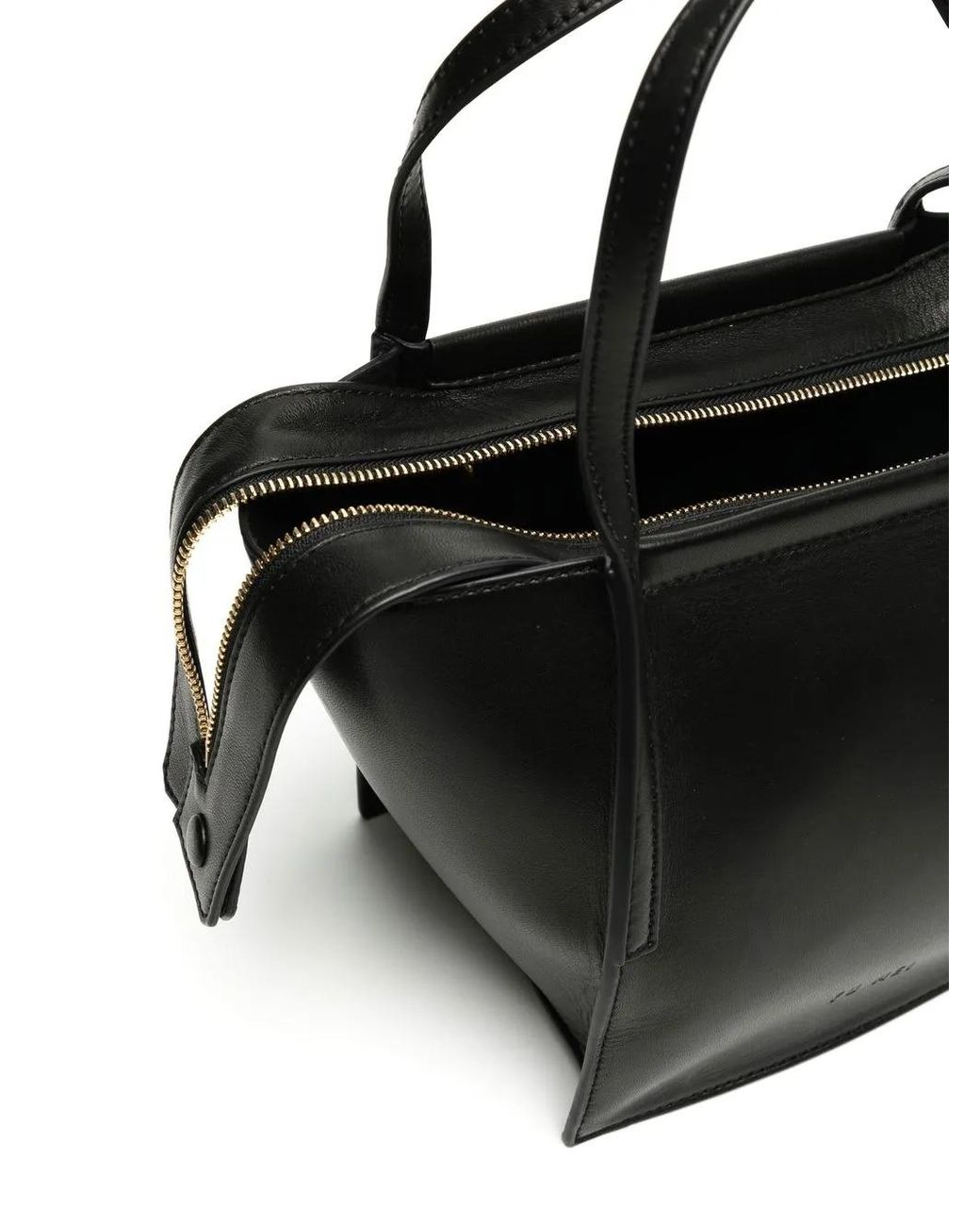 Yu Mei Black Mini Milly Nappa Leather Tote Bag