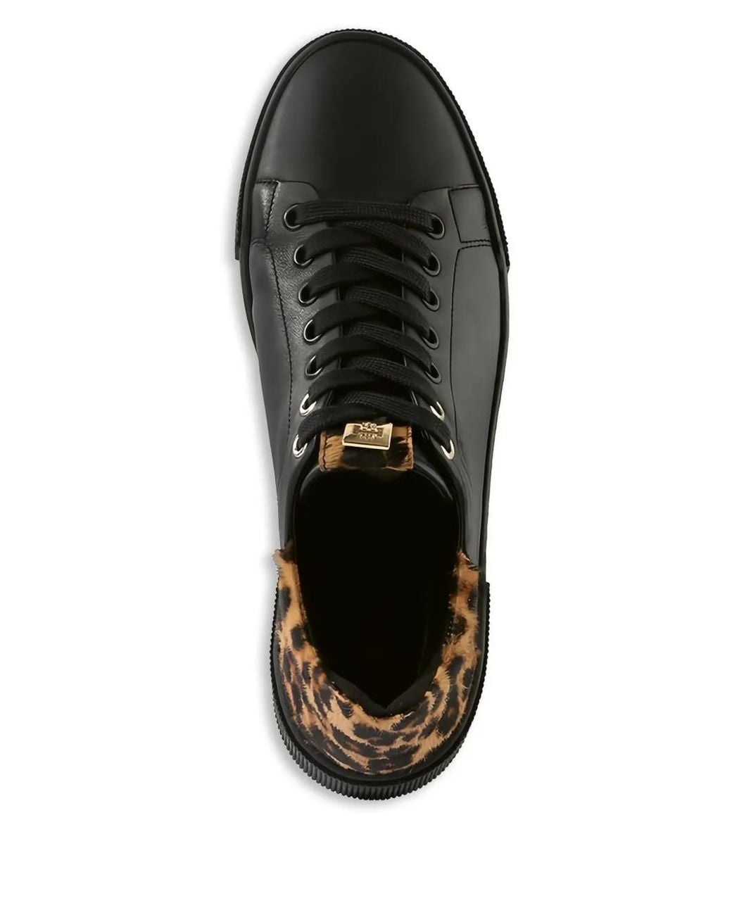 Högl Black Blade Leopard-Print Sneakers