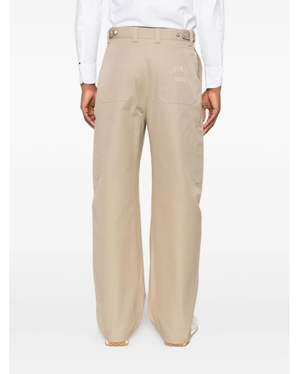 Pantalones Cargo De Algodón Givenchy de hombre de color Natural