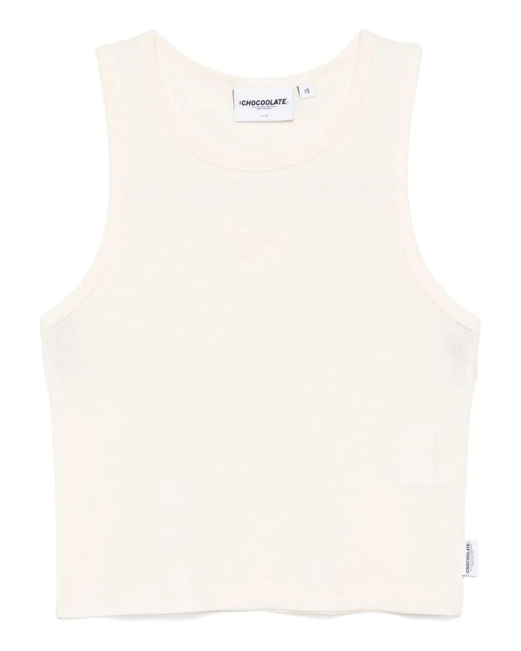 Chocoolate Natural Embossed-Logo Tank Top