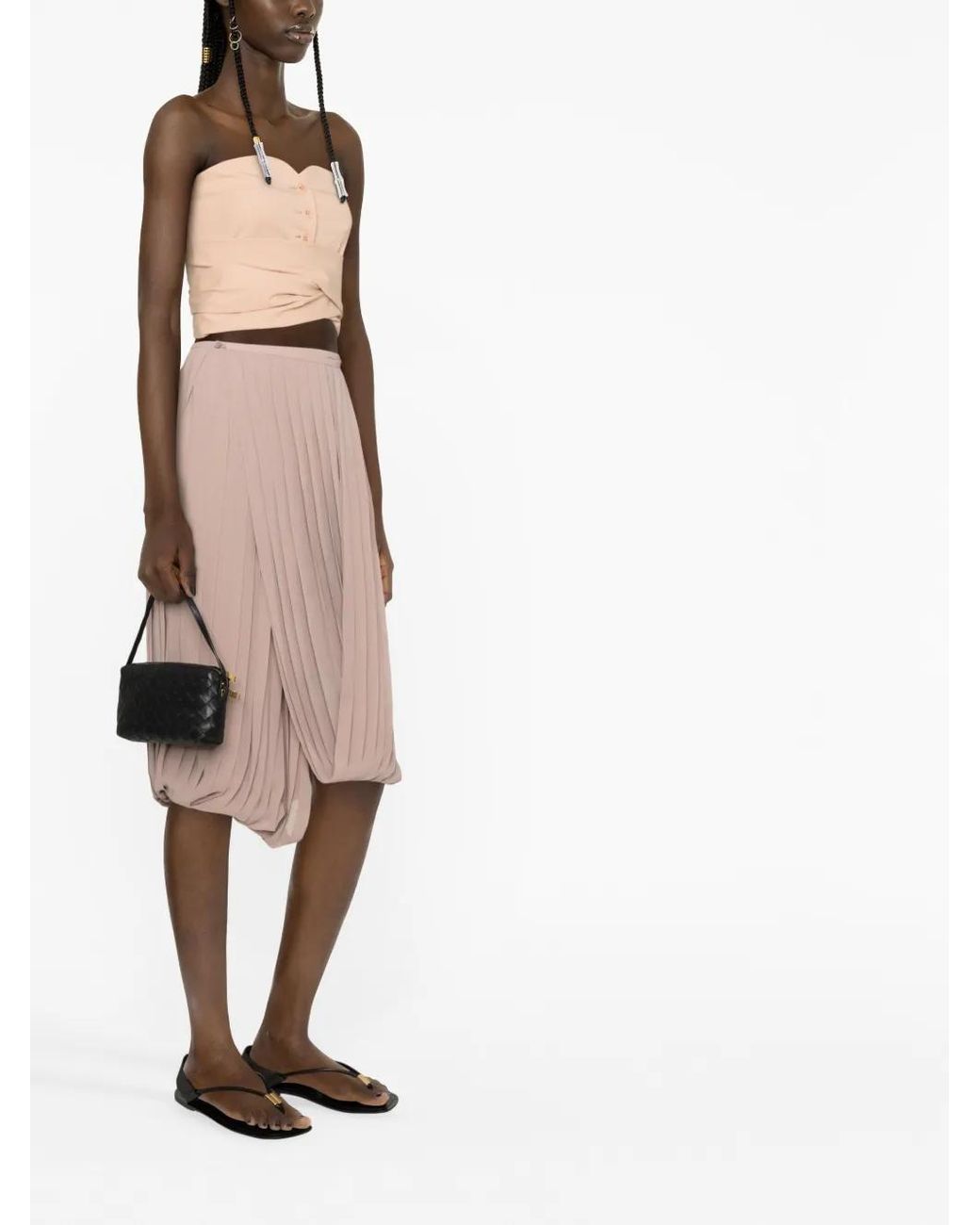 Philosophy Di Lorenzo Serafini Natural Wrap-Around Bustier Top