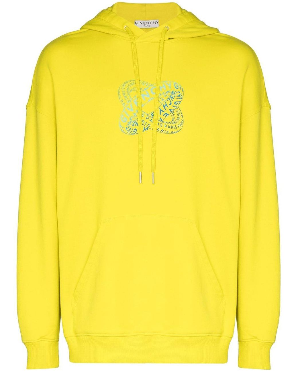 Givenchy Cotton Logo Hoodie in Yellow for Men - Save 2% - Lyst