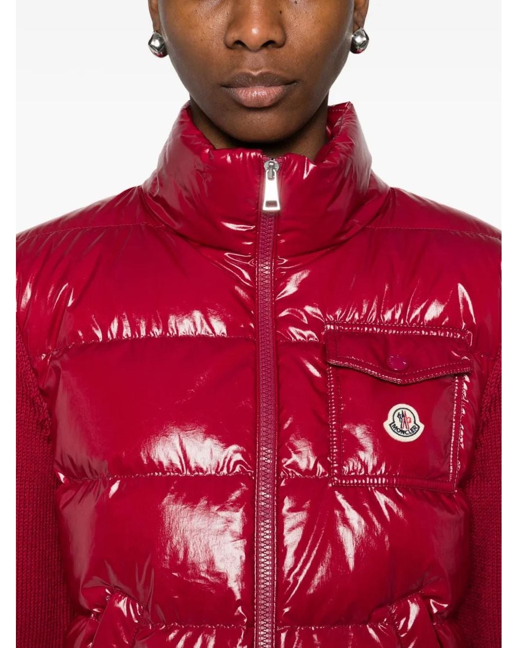 Moncler Red Pocket-Zip Jacket