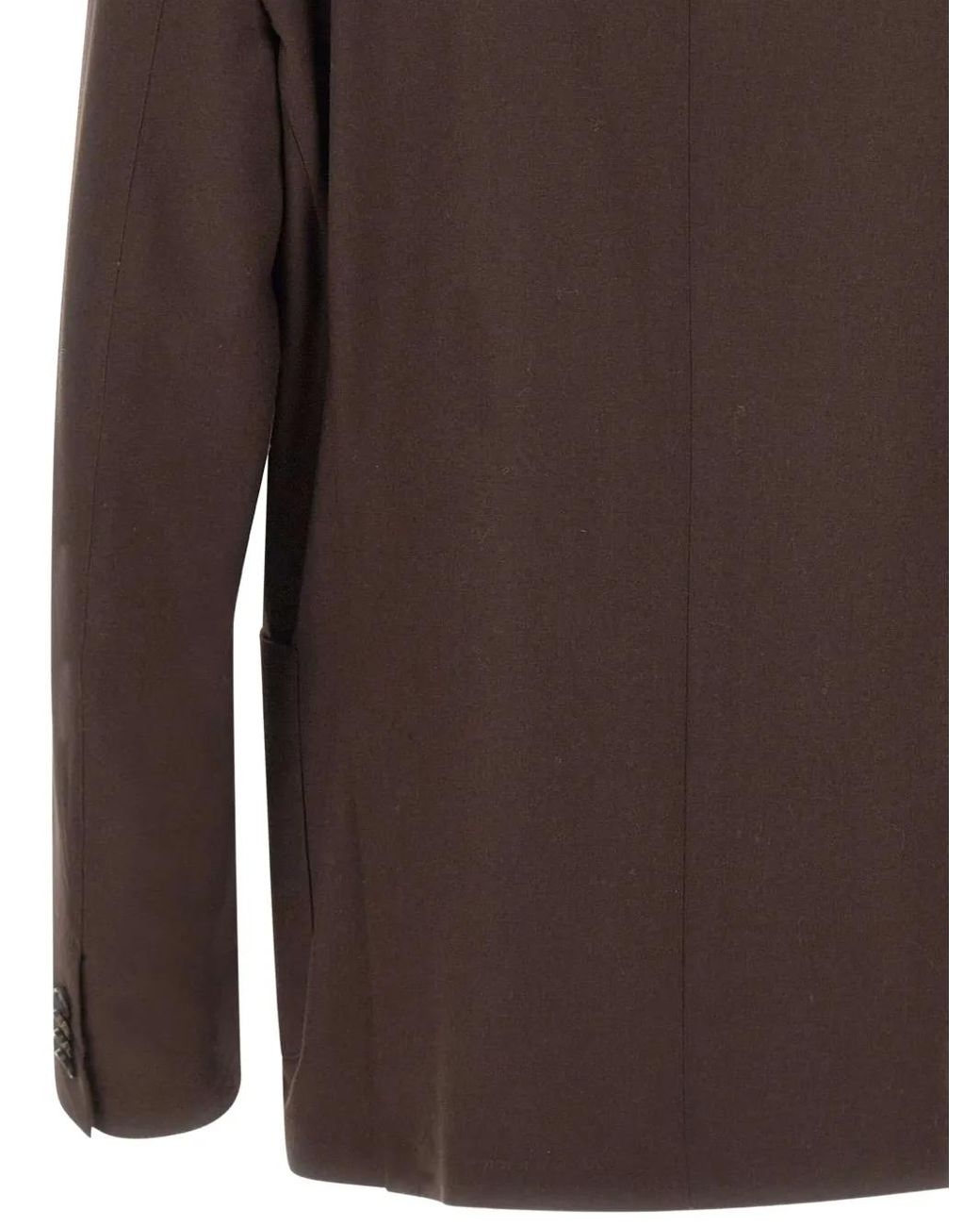 Corneliani Brown Two-Button Patch-Pocket Blazer for men