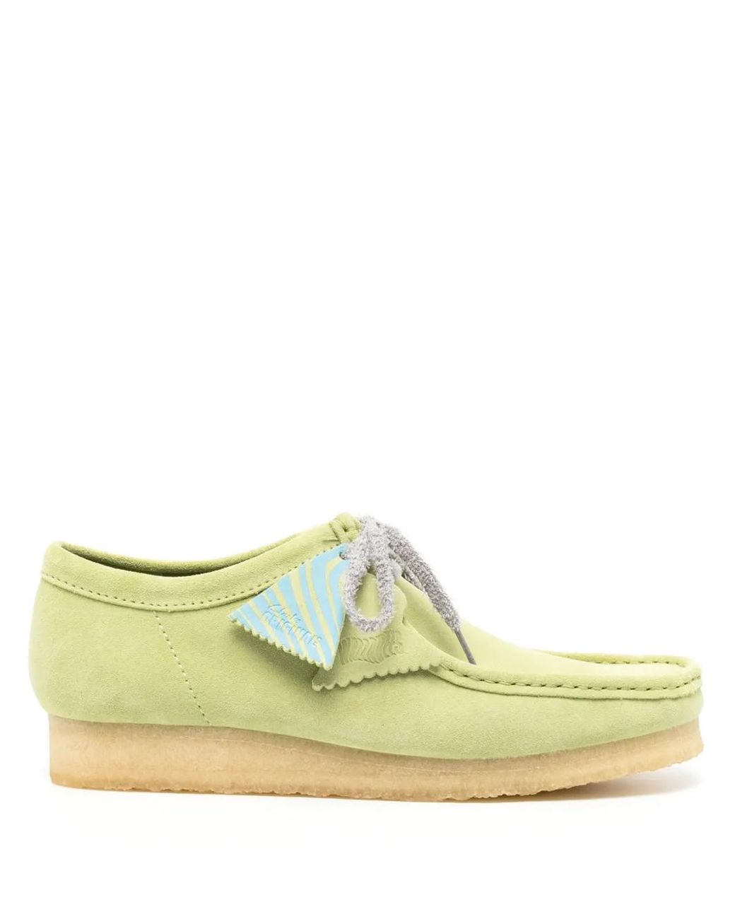 Mocassini Da Barca Wallabee di Clarks in Green da Uomo
