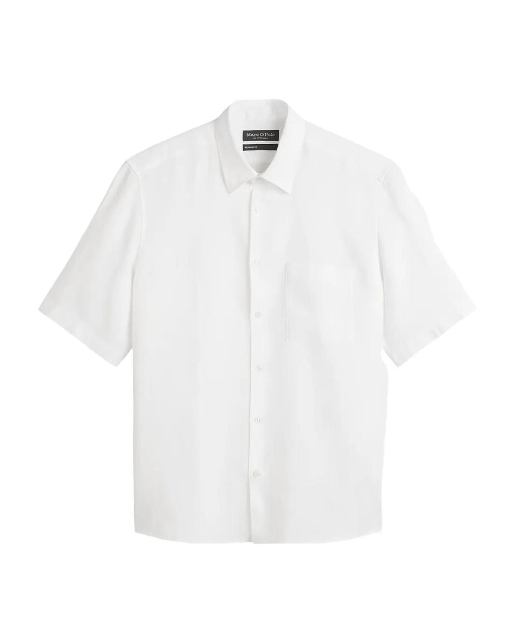 Marc O' Polo White Short-Sleeve Button-Up Shirt for men