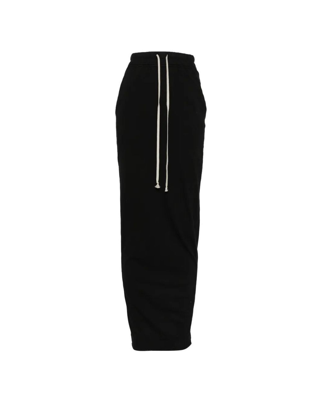 Rick Owens Black Jupe Pillar À Coupe Longue
