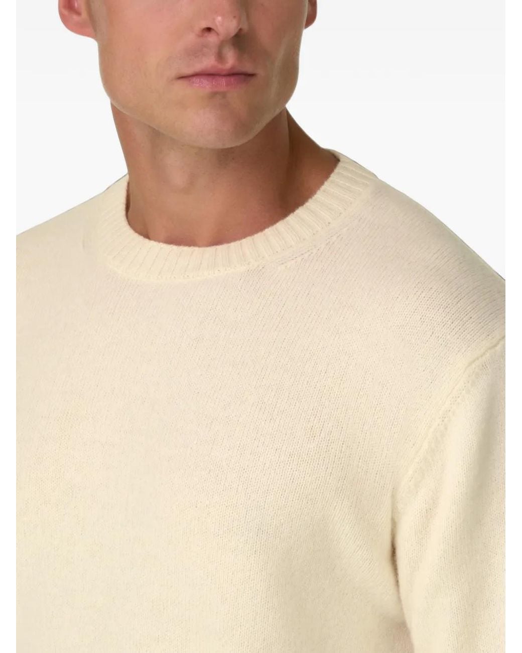 Boggi Natural Crew Neck Jumper for men