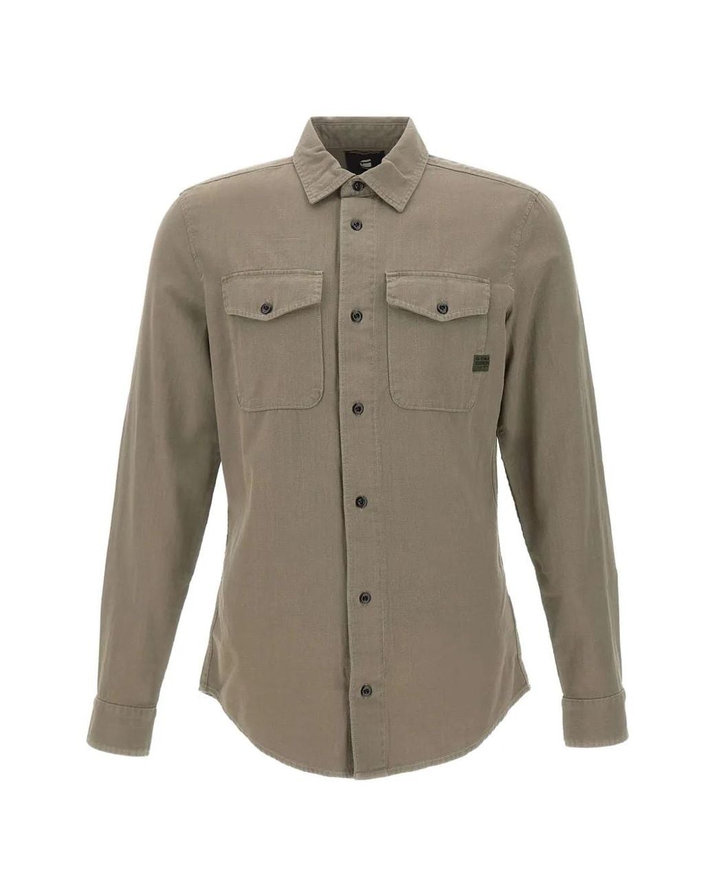 G-Star Gray Marine Slim-Fit Shirt for men