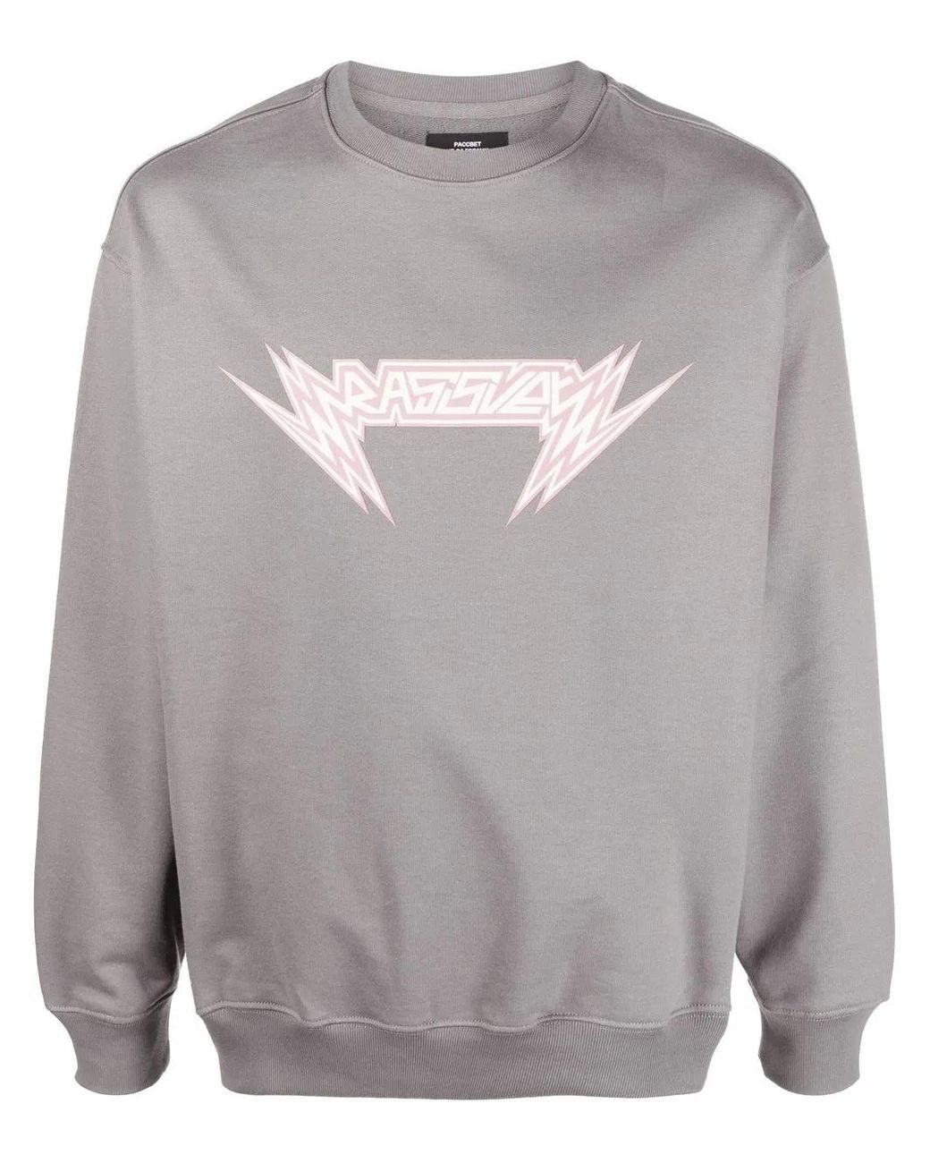 Rassvet (PACCBET) Gray Logo-Print Detail Sweatshirt for men