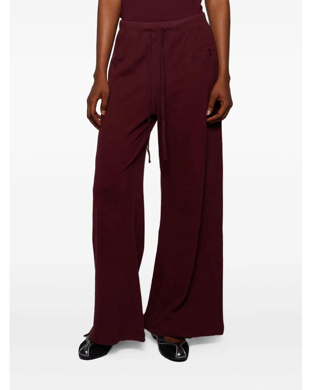 ÉTERNE Red Cotton Track Pants