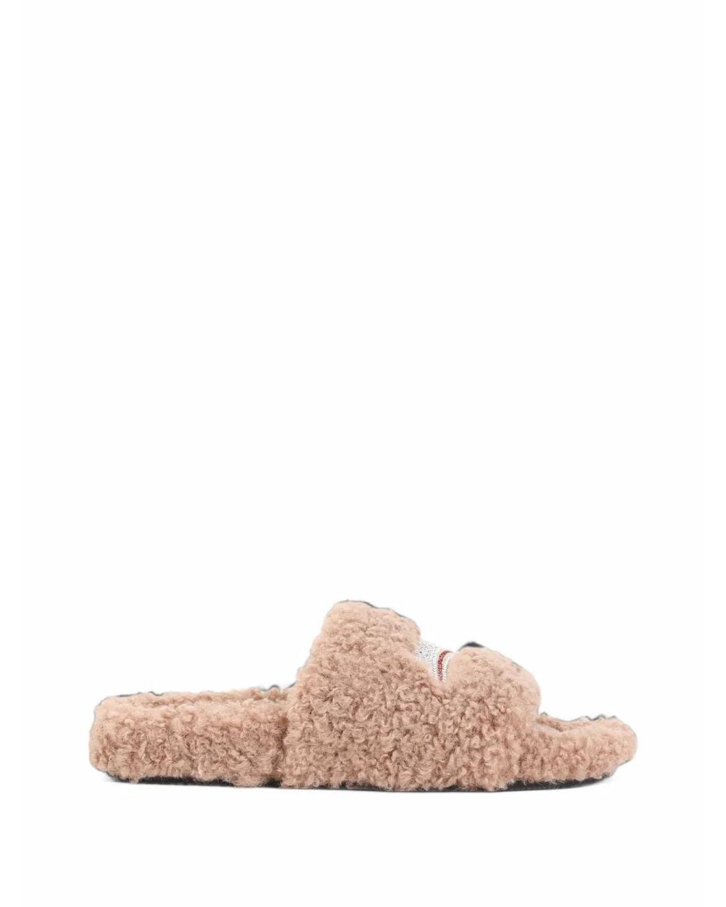 Balenciaga Pink Furry Open Mule