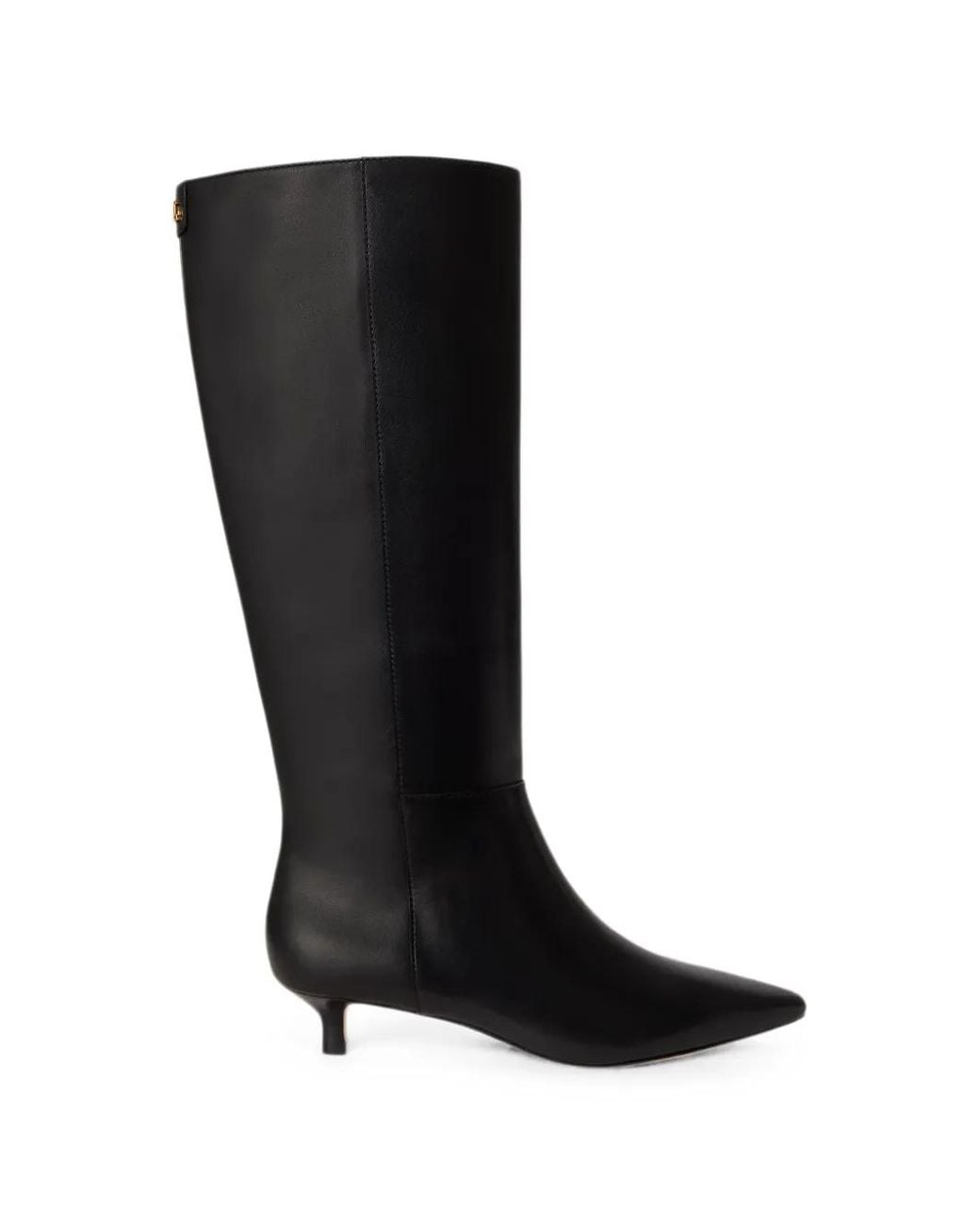 Ralph Lauren Black Bottines Francesca À Bout Pointu