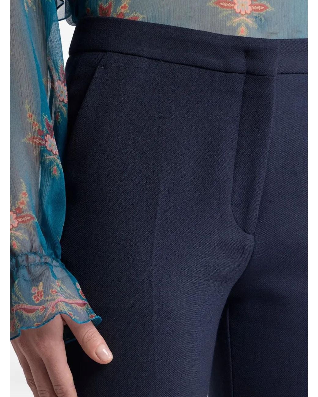 Etro Flared Broek in het Blue