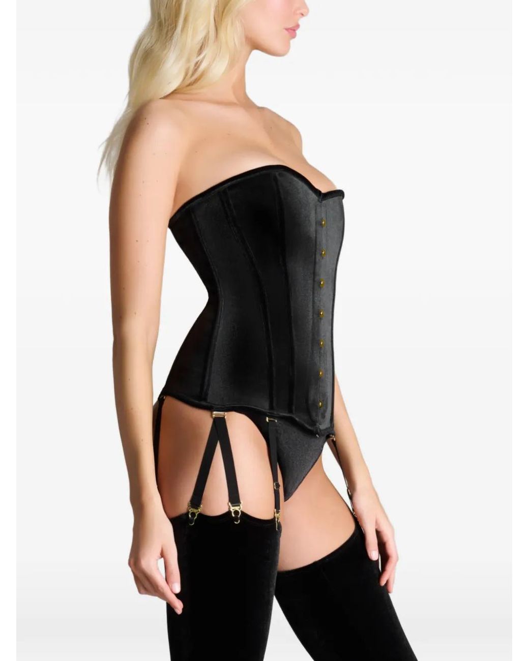 Maison Close Black X Scandale Rococo Garter Corset