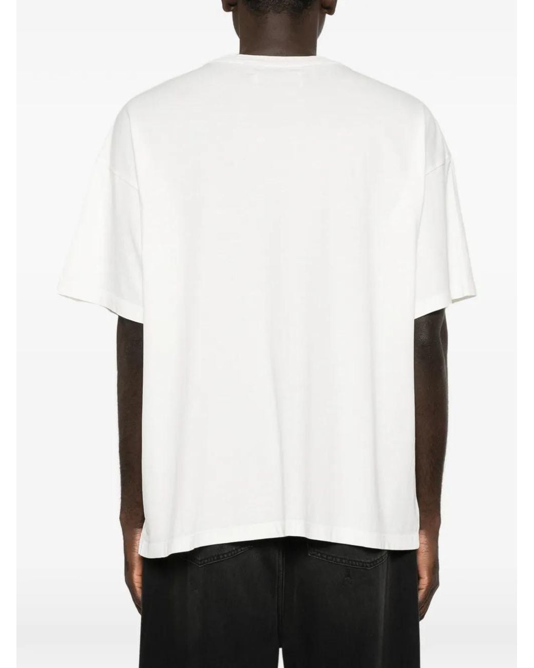 Satoshi Nakamoto White Slogan-Print T-Shirt for men