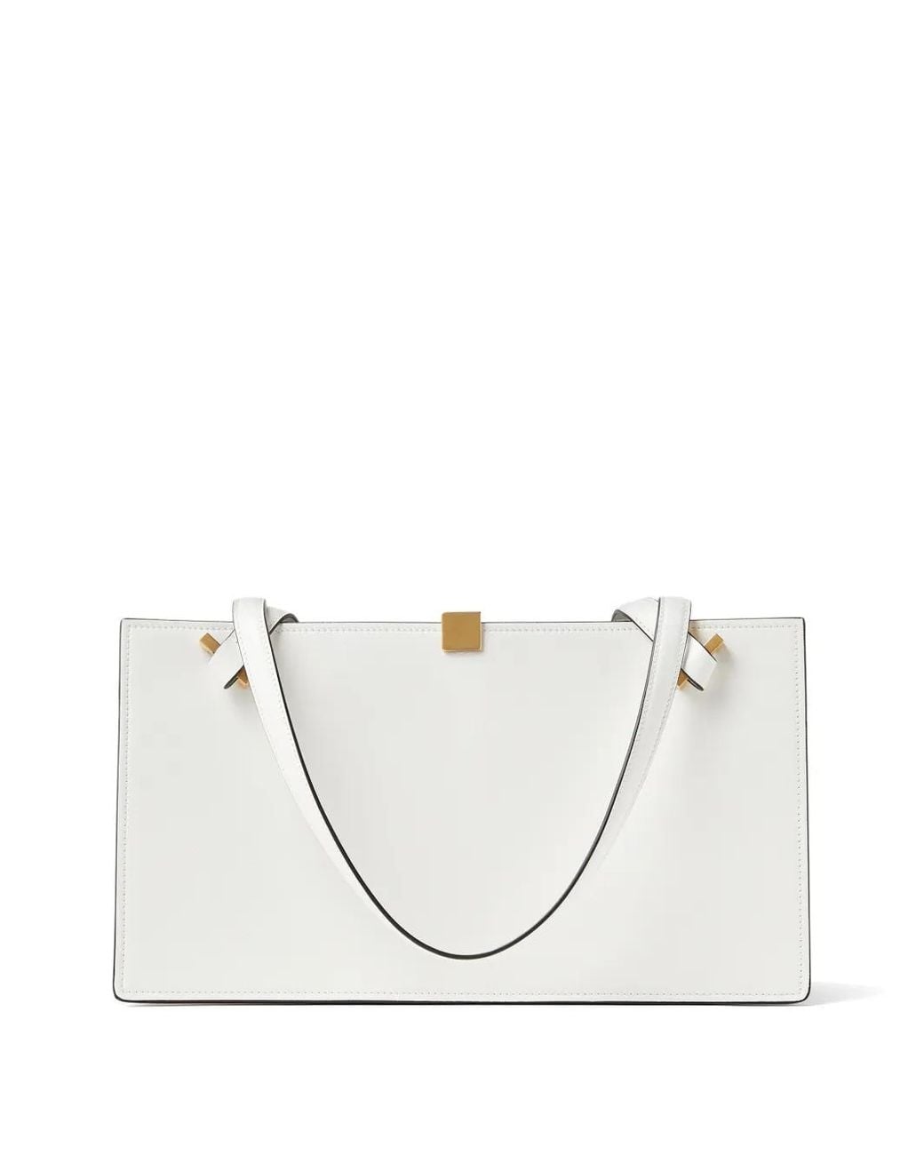 Versace White Severine Leather Tote Bag