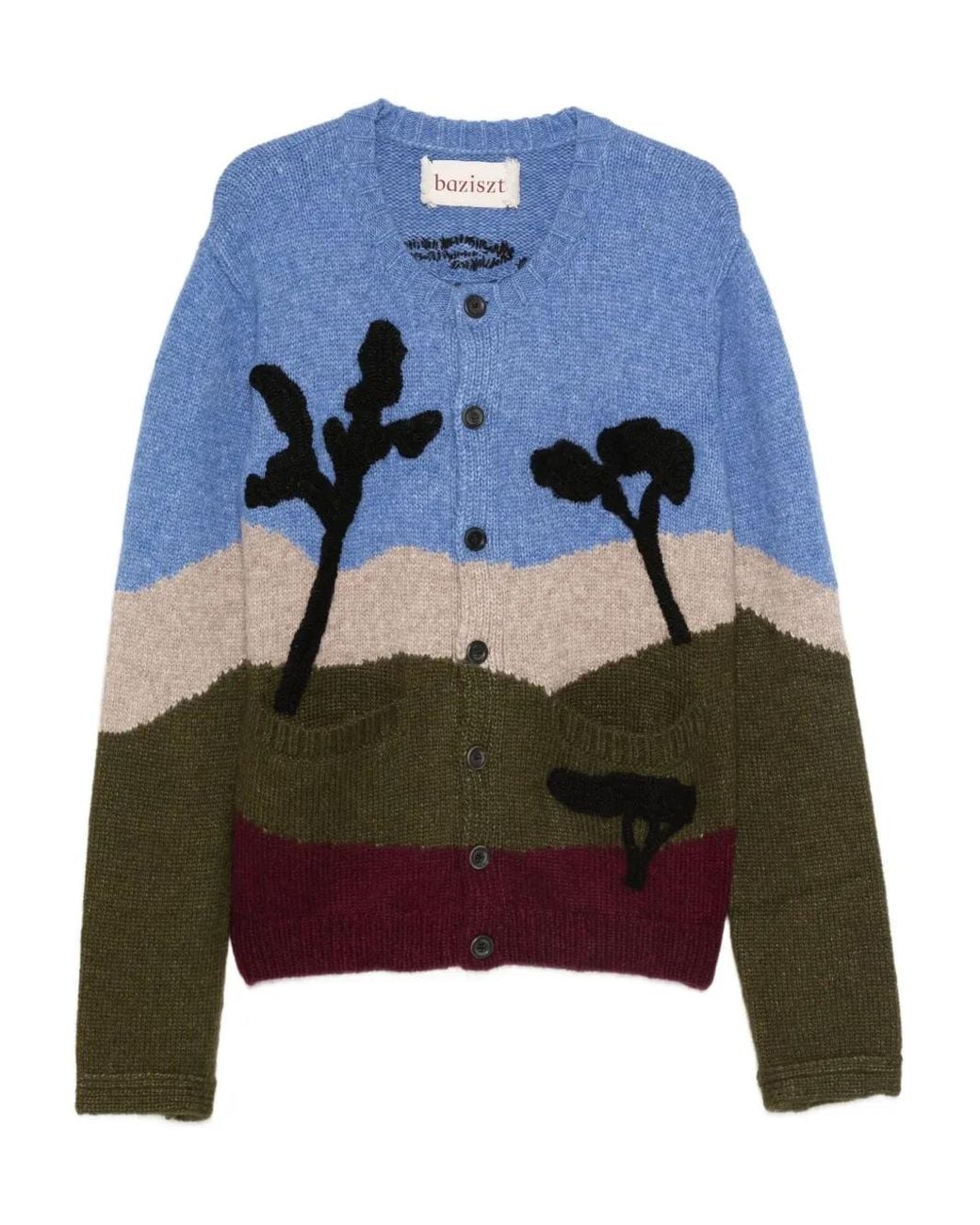BAZISZT Blue Baobab Cardigan for men