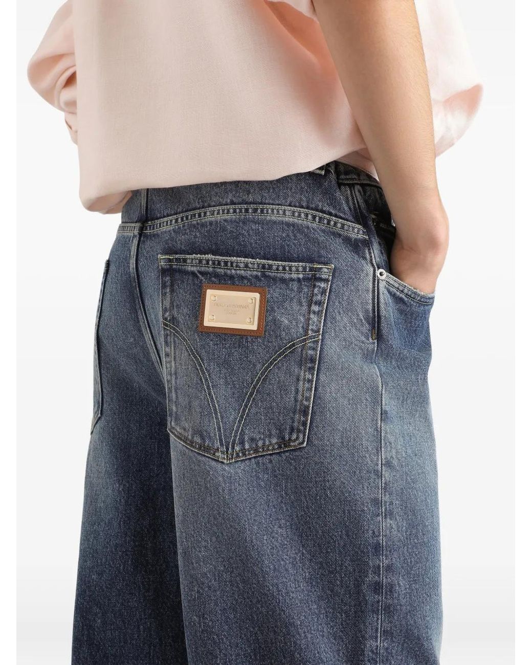 Dolce & Gabbana Blue Denim Trousers for men