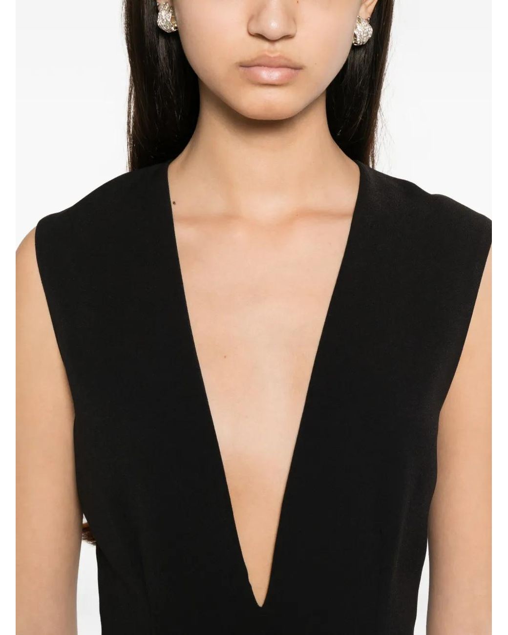 Solace London Black The Althea Maxi Dress