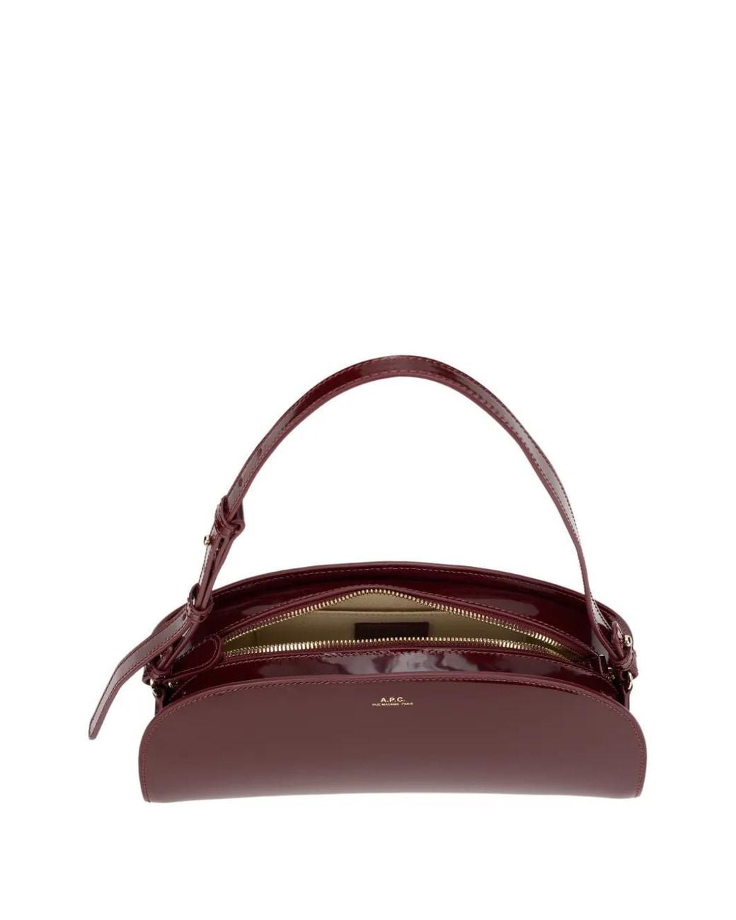 A.P.C. Purple Demi-Lune Shoulder Bag